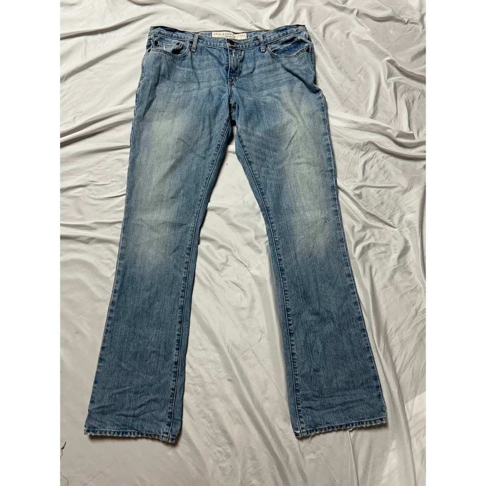 Vintage Abercrombie & Fitch Emma Bootcut Jeans Womens 10L Light Wash Blue Denim